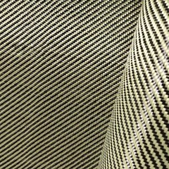 Black+ Yellow Aramid Carbon Fiber Blended Fabric Carbon Fixed cloth 27cm width