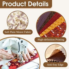 Fall Jelly Roll Fabric PreCut Cotton Strips Quilting 2.5×45″ 40 Pcs Floral