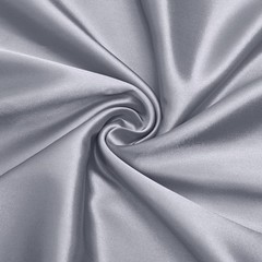 Charmeuse Satin Fabric by The Yard, 60 Inch Wide Silver Grey Satin Fabric Shi…