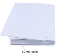 48 PCS White Stiff Felt Sheets Thick Fabric For Crafting 9×12 Inch 1.2mm