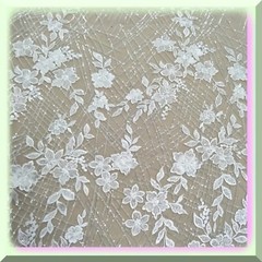 Ivory White Wedding Lace Fabric 51 Inches Wide