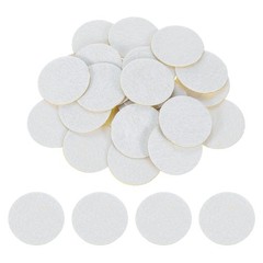 120Pcs Round Felt Circles 30mm (1-1/8″) Non-Woven Felt Fabric Sticker White