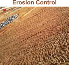 Natural Erosion Control Jute Netting Soil Saver Mesh Blanket Burlap Netting