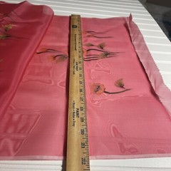 SILK Pink-Red, FABRIC 10 Yards x 22 Inches Wide or 360 Inches x 22 Wide