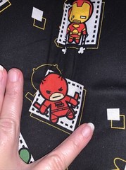 Marvel Avengers Craft Fabric Approx 30” X 30” Hulk Thor Spider-Man