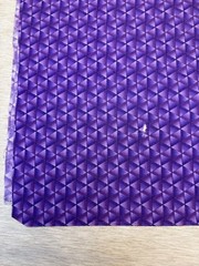 Geometric Purple Triangles 2.1 yards. ***READ