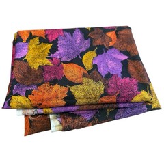 Hoffman Fabric Autumn Leaves 41” x 65” Quilting Sewing Crafts 1.8 Yards Colorful
