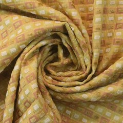 CHENILLE CHECK PASTEL PINK YELLOW CARAMEL MULTIUSE FURNITURE FABRIC BY YARD 55″W