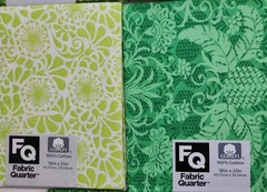 NEW 5 pc Fat Quarter Bundle Assorted Greens JoAnn’s 18″ x 21″
