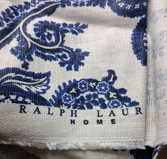 Ralph Lauren HOME Linen Paisley Fabric Remnants Pieces Vintage