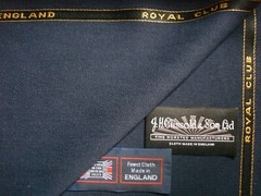 WOOL & COTTON SUITING, JACKETING FABRIC MADE IN ENGLAND By J. H. Clissold =1.1 m