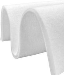 Soft Acrylic Felt Fabric 72″ Wide, 1.6mm Thick – 5 Yards (White) for Crafts
