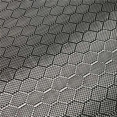 3K 240g Football Honeycomb Hexagonal Pattern Carbon Fiber Cloth 50cmx100cm