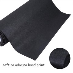 Large Black Self Adhesive Felt Roll Shelf Liner for DIY Projects Costume, Jew…