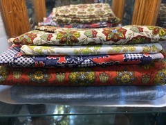 Vintage Fabric Lot (5 Bundles)
