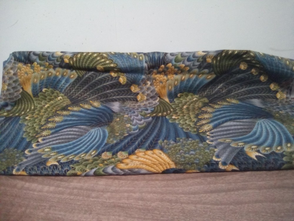 Hi Fashion Fabric Panel Peacock Design 44″ by 49″ Cotton