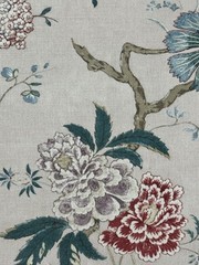 GP & J Baker Oriental Bird SIGNATURE FABRIC 3 3/8 Yards Linen
