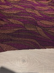 Purple Metallic Shimmer Fabric 99×63 Abstract Glitter Upholstery Craft Cloth