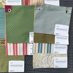 Mario & Marielena Seaside Fabric Samples Swatches Sewing Crafts Green Lot 1 of 3