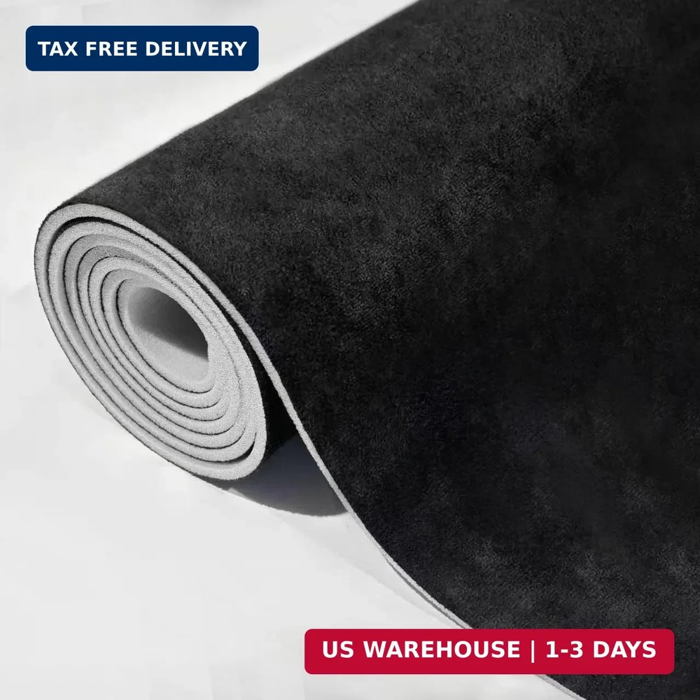 Babnecl Suede Auto Headliner Fabric 75″ L × 60″ W with Foam Backing – Tube Packa