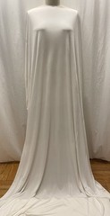 Luxurious Silk Rayon Knit Blend Natural White Color Fabric By the Yard 60″ Wide
