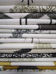 Lot Of 15 TK 100% Linen Fabric Samples 26” X 12” Various Colors Patterns