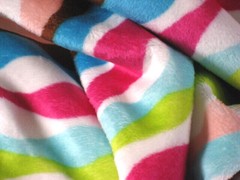 MULTI-COLOR STRIPE MINKY CUDDLE SMOOTH PLUSH SEW QUILT CRAFT FABRIC BTY & PRECUT