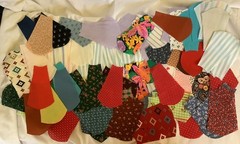 120 Pre Cut Fabric Dresden Assorted Colors Patterns for Quilting Sewing Crafts