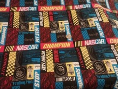 Nascar Champion Patch Cotton Fabric 44″ X 24″