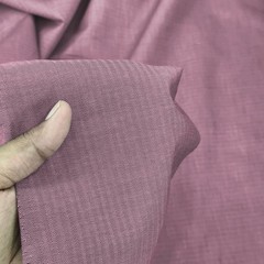 Maroon Herringbone Fabric Woven Cotton Material for Shirts Apparel Sewing Crafts