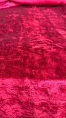 Burgundy color crushed Velvet Fabric By the Yard 50″ W