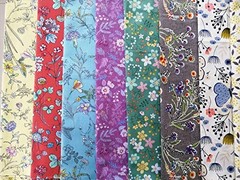 50Pcs 10 X 10 Inches Cotton Fabric Bundle Squares for Quilting Sewing, Precut Fa