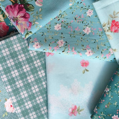 8pcs Cotton Craft Fabric Bundle 18″ x 22″ Pre-Cut Fat Quarters Quilting Fabric f