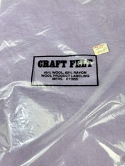 Vtg Craft Felt Sheets 40% Wool 60% Rayon 39 Sheets Size 12”x 8.5”