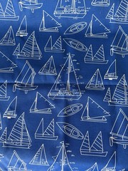 PK Lifestyles Outdoor Sailboat Fabric Seaworthy Sails Blue 2.5 Yards Piece