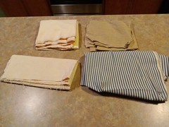 Cotton Fabric Lot Of 4 Pieces Home Decor