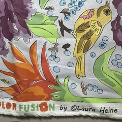 Laura Heine Fabric 2 Yards Paradise Color Fusion Free Spirit