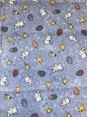 Bears N Hares Teresa Kogut Easter Bunnies Cotton Fabric 1/2 Yard (18 By 45”)