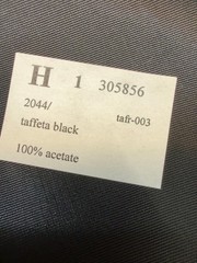 Black Taffeta Fabric 100% Acetate 45” x 45” Shiny Formal Sewing Craft