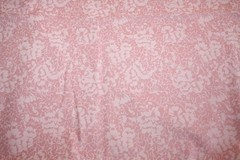 LIGHT PINK FLOWERS AND LEAVESES ON PINK – 100% COTTON FABRIC
