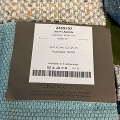 Designer Upholstery Fabric Swatch Lot 40+ Pieces 8” x 8” ROMO Zinc Villa Nova