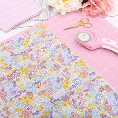 Threadart Premium Cotton Quilting Fabric Spring Picnic Collection – 3 Yard Cuts