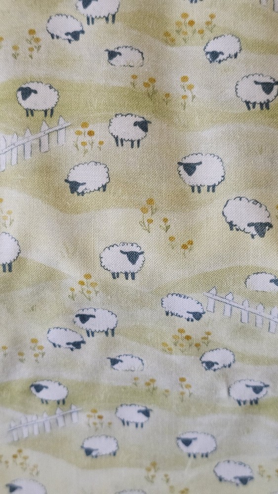 Little Sheep By the yard by 43 inches cotton print Dear Stella