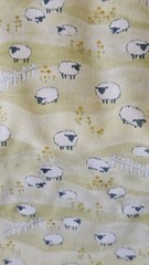 Little Sheep By the yard by 43 inches cotton print Dear Stella