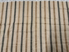 Designer Fabric Remnant Browns Suede Texture Stripe 54” X 34”
