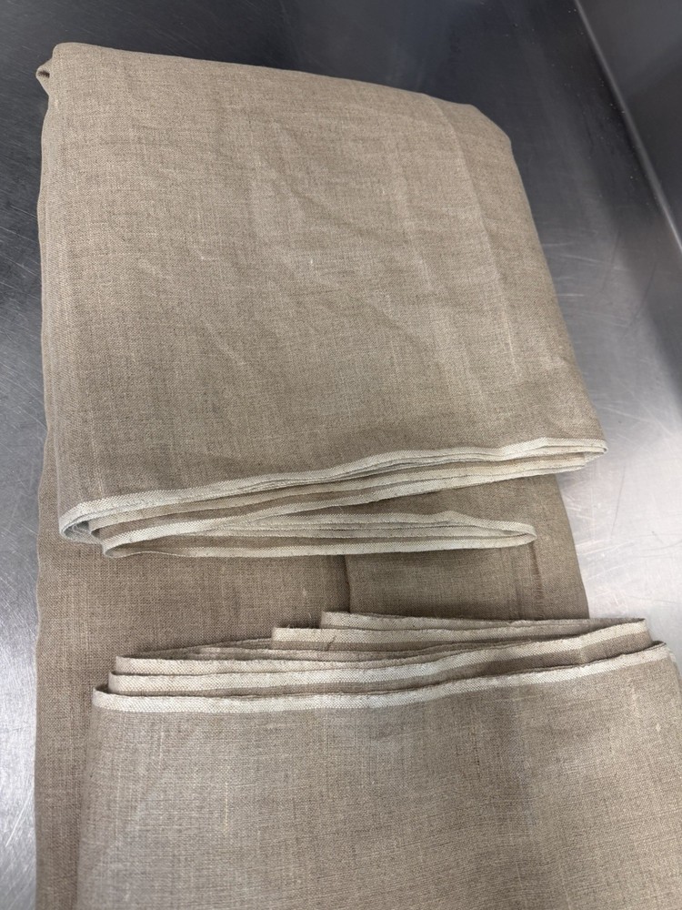Natural Linen Fabric 10 & 1/2 Yards New Uncut, Very Fine Fabric