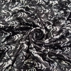 1yard X 148cm Geometric Satin Material Soft Charmeuse Lining Scarf DIY Fabric