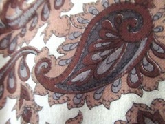 Brushed Winter Cotton paisley fabric 92cm wide x 4 meters