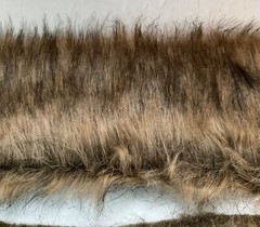 Lucci Yarns NewFauxFur 62 X 5Designer Fabric StripUnit of 1 BrownAccessory Craft