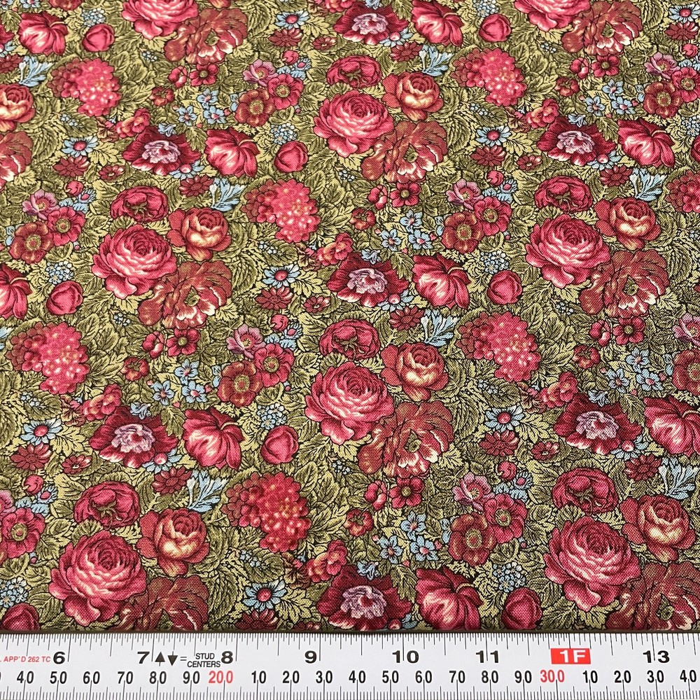Genoa by Fabric Freedom Floral Cotton Fabric by the Half Yard 18″ x 44″